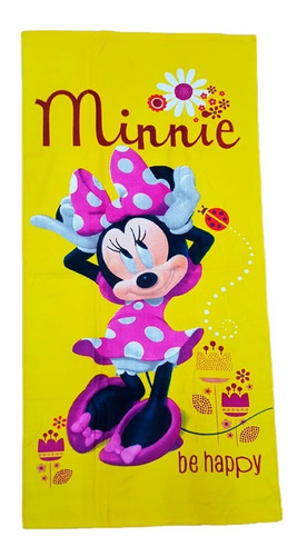 Toalla Disney Medio Baño Colap Minnie Yellow