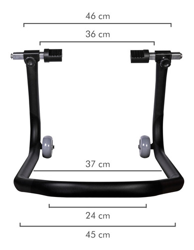 Imagem 5 de 10 de Cavalete Traseiro Evolution Universal Moto Com Ou Sem Slider