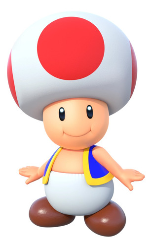 Llaveros 3d Set X10 Personaje Toad Champiñon De Mario Bros