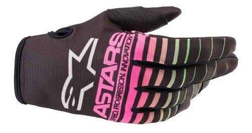 Luva Alpinestars Radar 22 Rosa/verde Trilha Promoção