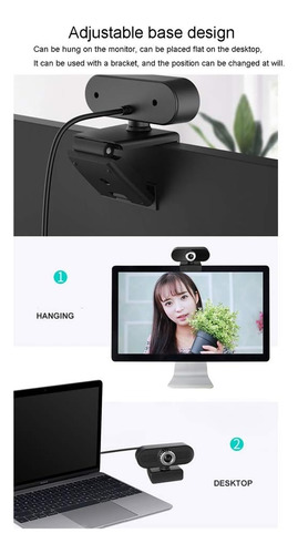 Cámara Usb Con Micrófono Para Videollamadas Y Grabación