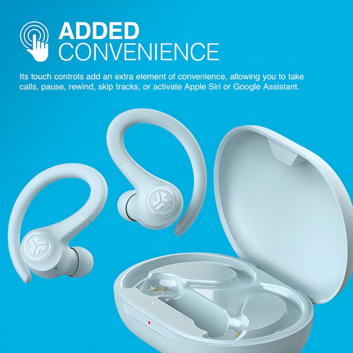 Audifonos Vibe Sport Earbuds Inalambricos Tactil Bluetooth Color Celeste - Excelente (Reacondicionado)