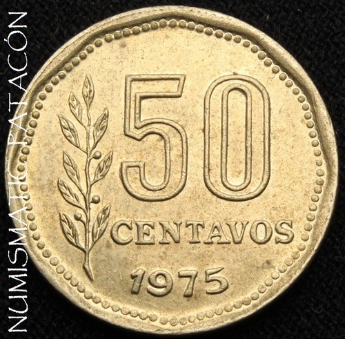 Moneda 50 Centavos De Peso Ley 1975 - #334.2 - 