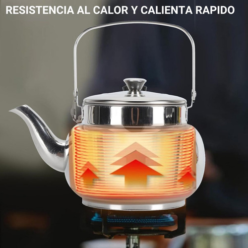 Tetera Con Infusor 1 Litro Acero Inoxidable Para Te
