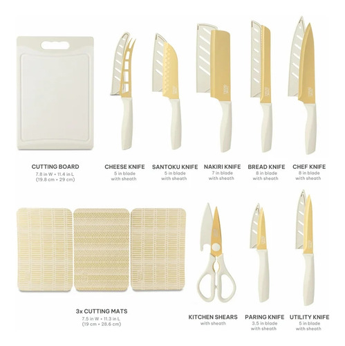 Cuchillos Set De 20 Piezas Tryme Y Table Profesionales