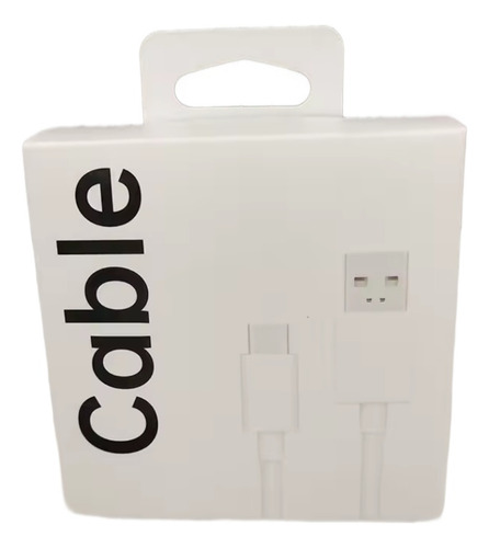 Cable Supervooc Para Oppo 100w /80w De Carga Rápida 1m Blanco