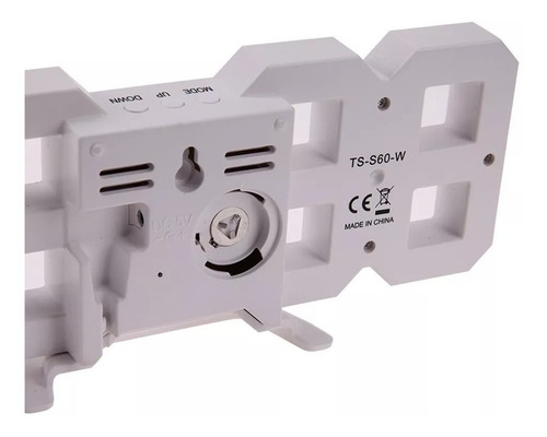 Relogio Mesa Parede Led Decorativo Termometro Alarme Verm.