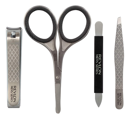 Kit De Aseo Revlon Para Hombre, Cortaúñas, Tijeras Y Pinzas