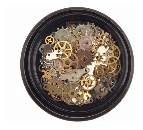 2 Cajas Mini Mezclado Steampunk Engranaje Reloj Reloj Con Ma