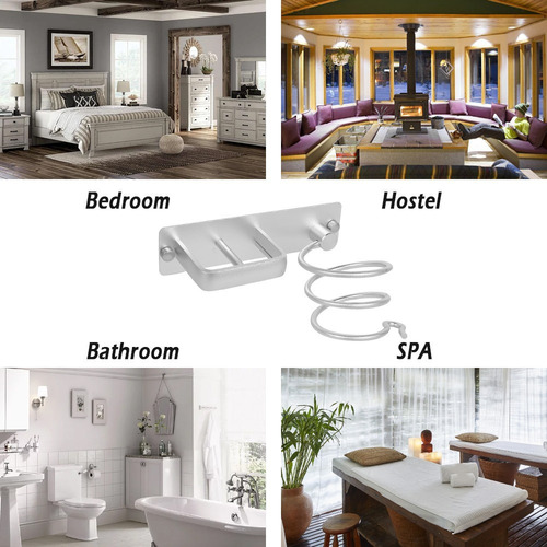 Soporte De Pared Para Baño Soporte Para Secador De Pelo