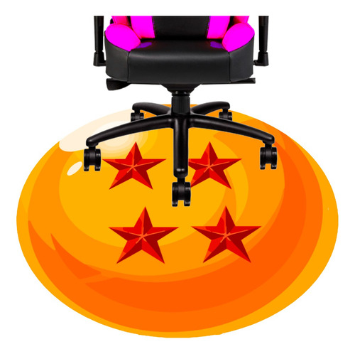 Alfombra Silla Gamer - Esfera Del Dragon 4 Estrellas 1.2 M 1.2 M Esfera Del Dragon Naranja