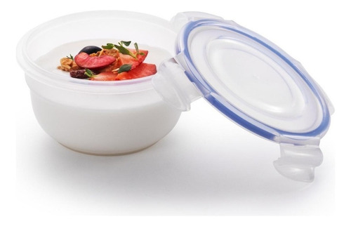 Pote Hermético Travas Porta Papinha Bebê Lock&lock 250ml Cor Transparente