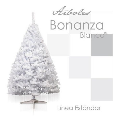 Pino Arbol Navidad Artificial Bonanza Blanco 2.50 Mts Msi