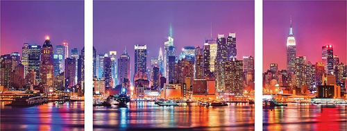 Rompecabezas Ravensburger 1000 New York Tríptico Lelab