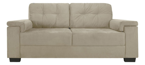 Sillon Sofa 3 + 2 Tela Alcohol Clean Luares Sensacion Color Arena