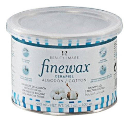 Bote Cera Algodon Finewax Beauty Image Profesional