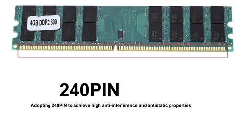 4gb 4g Ddr2 800mhz Pc2-6400 Memória De Computador Ram Pc Dim