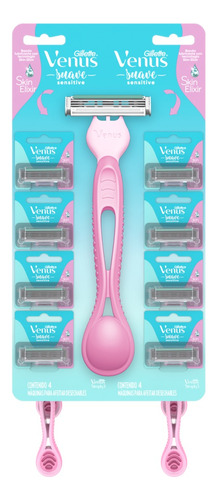 Máquina Para Afeitar Descartable Venus Suave Sensitive X 1 U