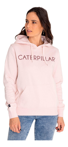 Polerón Mujer Fleece Pullover Hoodie Morado Cat