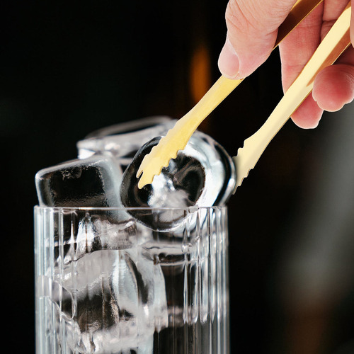 1 Juego De Cucharas Y Pinzas Para Cubitos De Hielo De Acero