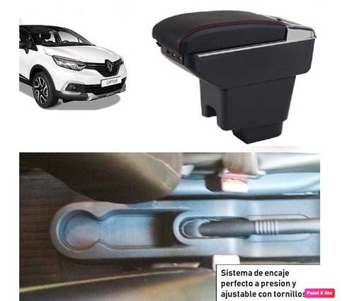 Consola Apoyabrazo- Renault Captur Usb Y Portavaso