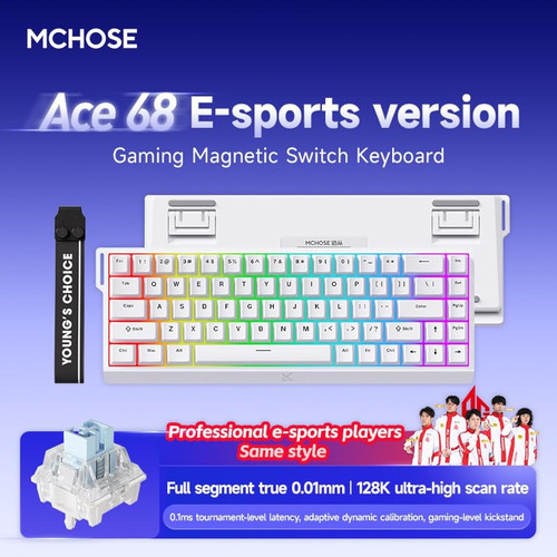 Teclado Rgb De Eje Magnético Para Juegos Mchose Ace 68, Inte