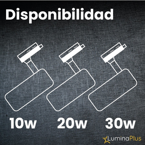 Spot Led Para Riel Blanco Luz Blanca 30w Decoracion