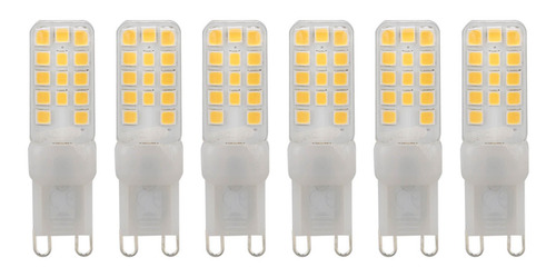Bombilla Led G9, 6 Unidades, Regulable, 5 W, 450 Lm, 28 Perl