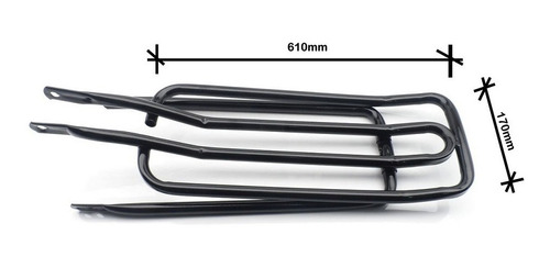 Imagem 3 de 3 de Bagageiro Garupa Tubular Traseiro Bike Aro 24 E 26 Aço Rosa