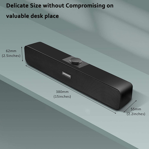 Barra De Sonido Altavoz De Escritorio Accesorio De Subwoofer