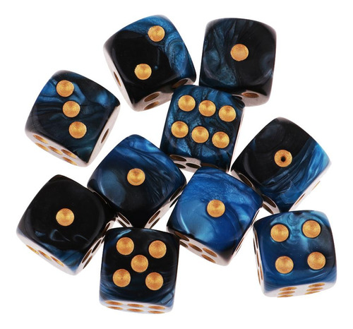 40x Dados De Juego De 6 Lados Dados De 16 Mm Para Enseñar