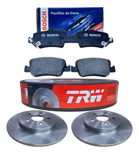 Kit Pastilhas + Disco De Freio Traseiro Corolla 2014 A 2019