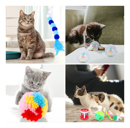 Brinquedos Para Gatinhos Para Gatos Domésticos Cat 15pcs Set