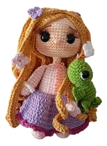 Comprar Rapunzel Y Pascal Amigurumi (peluche Tejido A Crochet).