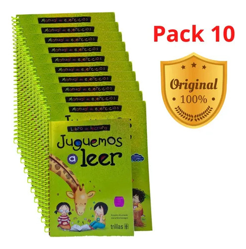 10 Pack Juguemos A Leer Libro De Lectura + Manual De Ejerci