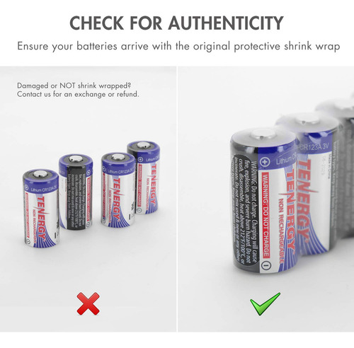 Tenergy Propel 3v Cr123a Bateria De Litio De Alto Rendimient