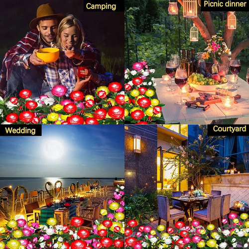 2 Piezas De Luces Solares Impermeables Para Jardín, Luces Pa