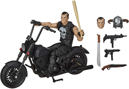 Marvel Legends The Punisher En Moto Figura De Lujo