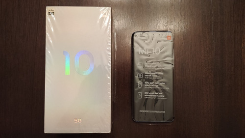 Xiaomi Mi 10 5g 128gb 8gb Ram Versión Global + Funda + Film