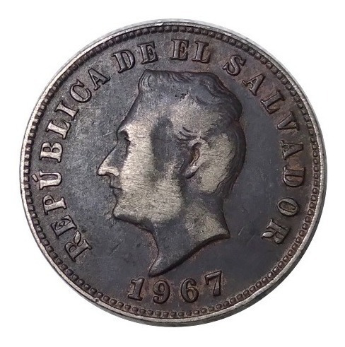 Moneda 5 Centavos 1967 Republica De El Salvador Datos Claros