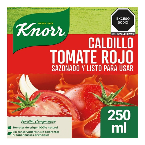 13 Pzas Caldillo De Tomate Knorr Rojo 250 Ml