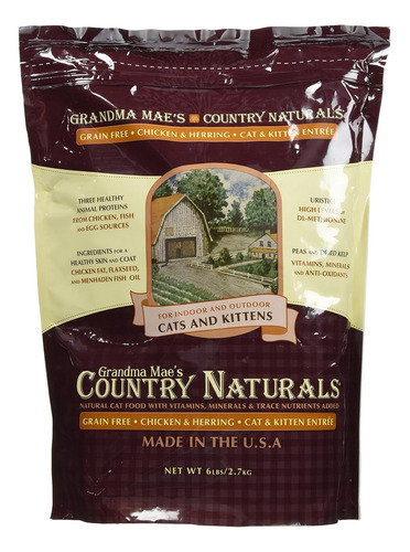 Grandma Mae S Country Naturals Alimento Seco Para Gatos Y Ga