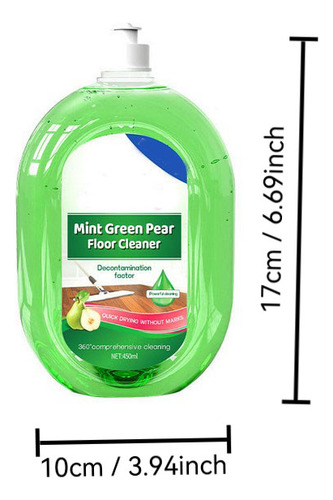 Solución Limpiadora Concentrada Para Baldosas, 450 Ml, 3 Uni