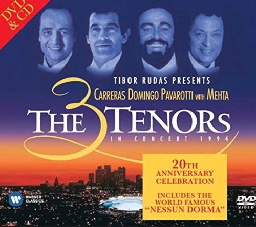 Three Tenors The Three Tenors In Concert 1994 Cd + Dvd Nuevo
