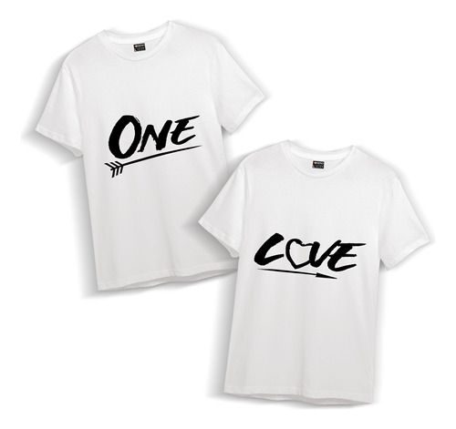 Polera Pack Para Parejas Día De Los Enamorados One Love 