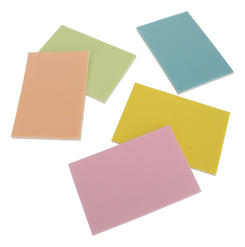 Bloques De Goma Para Tallar De 5 Colores, 5 Unidades, 4 X 6