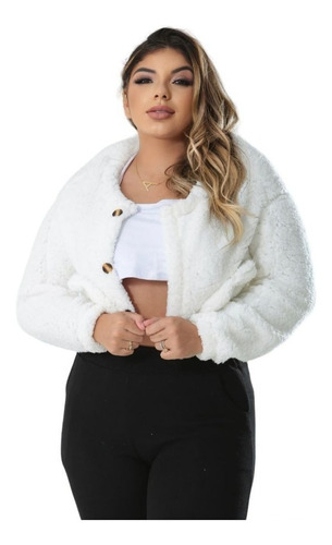 Teddy Casaco Feminino De Frio Inverno Grossa