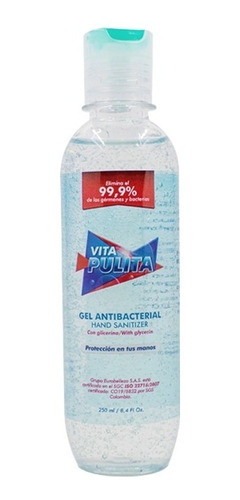 Gel Antibacterial  Vita Pulita - 250 Ml - mL a $31