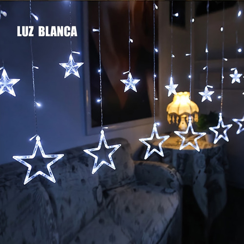 Imagen 4 de 8 de Extensión Tipo Cortina De Luces De Navideñas Con Motivos