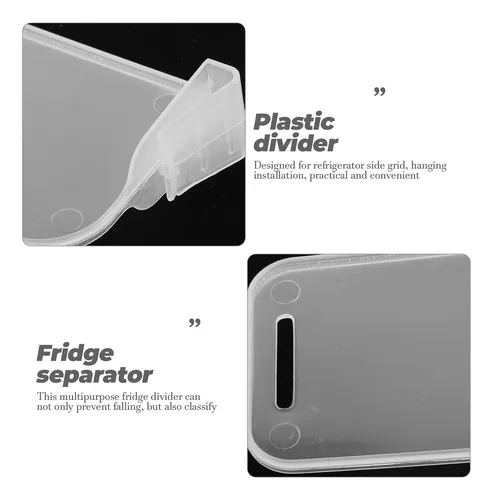 Prácticos Separadores De Nevera De Plástico Transparente, 40